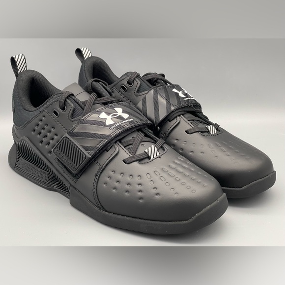 Under Armour Reign Lifter Training Shoes 3023735-001 Black Mens Size 7 & 7.5 NEW - Picture 2 of 10